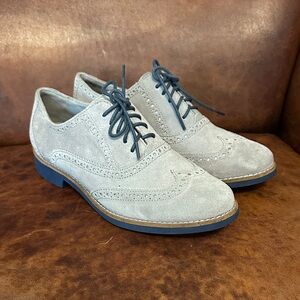 Cole Haan Women's Suede Oxfords in Light Gray